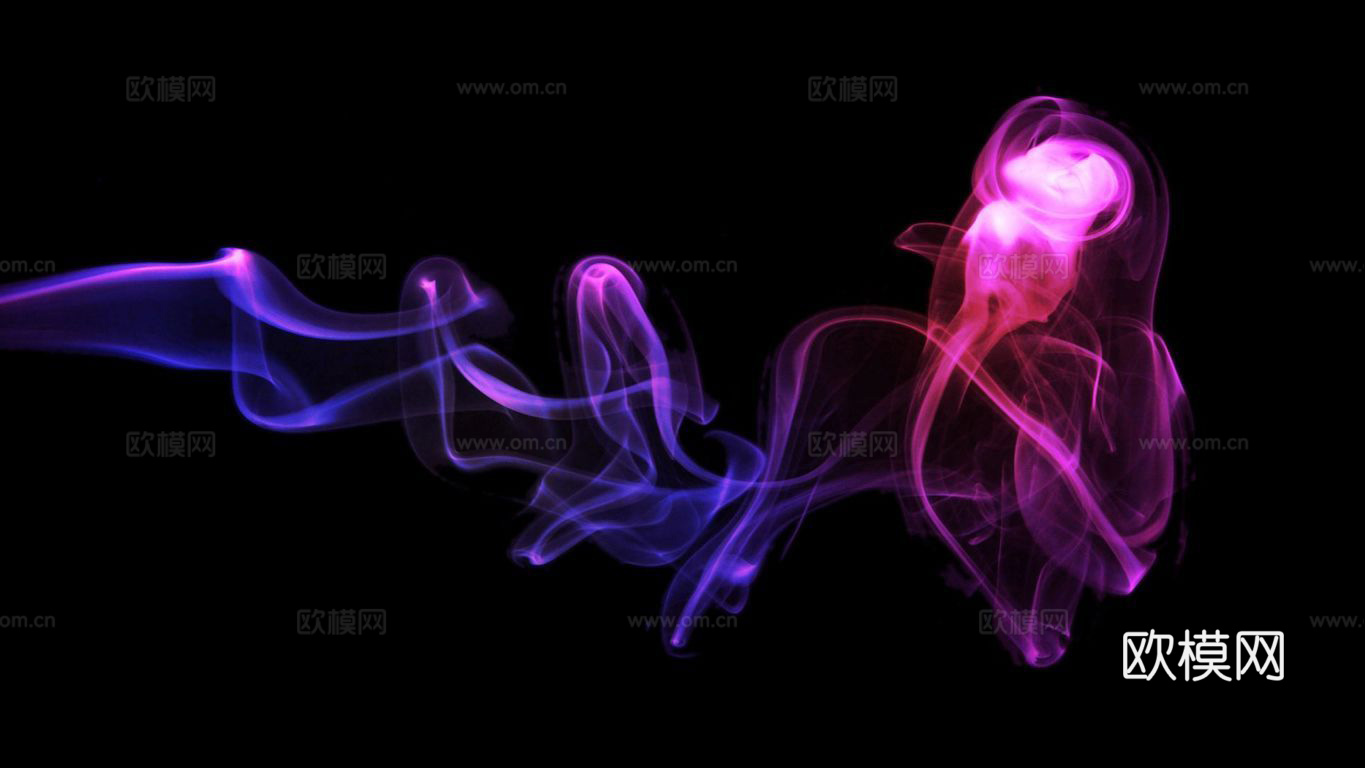 彩色抽象烟雾 LED科技屏幕背景贴图