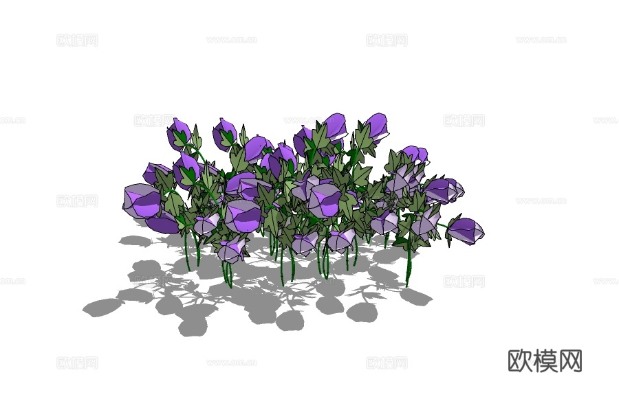 现代绿植花草su模型下载