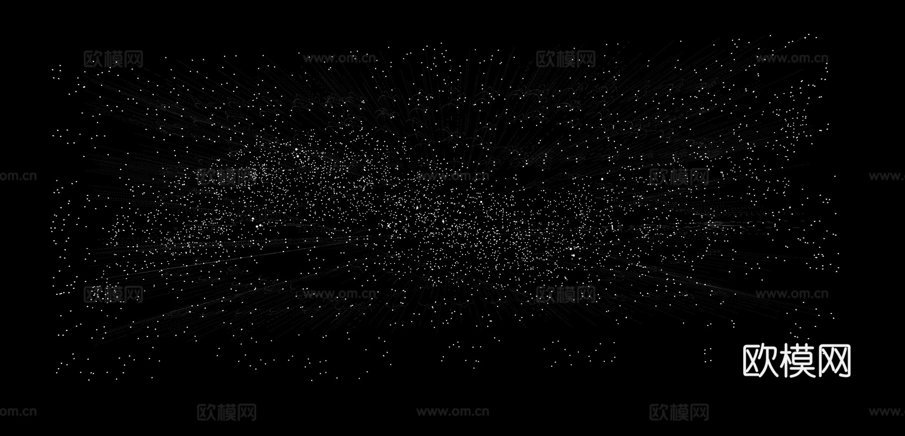 现代星空氛围装饰灯su模型下载