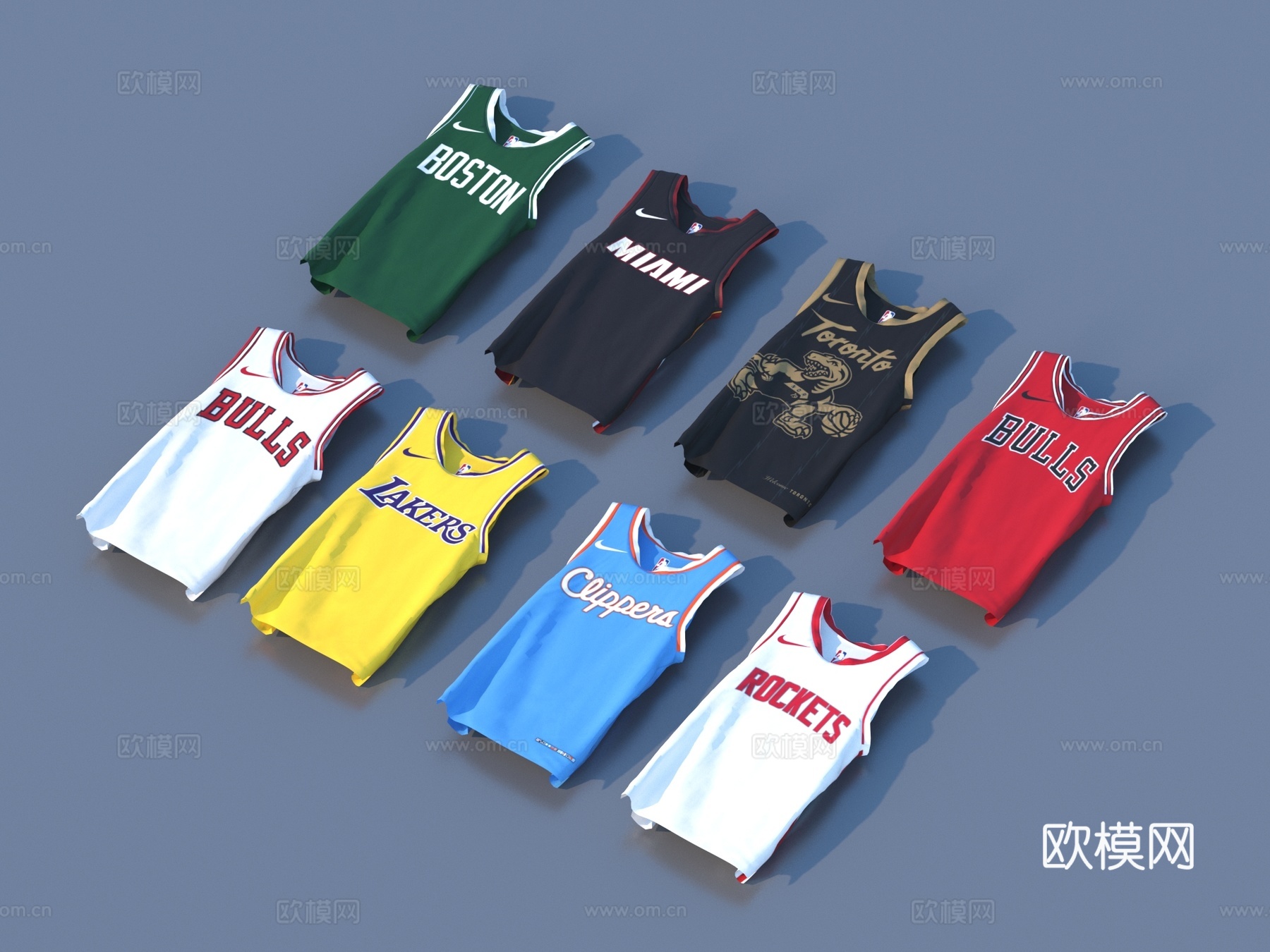 球衣 运动服饰3d模型