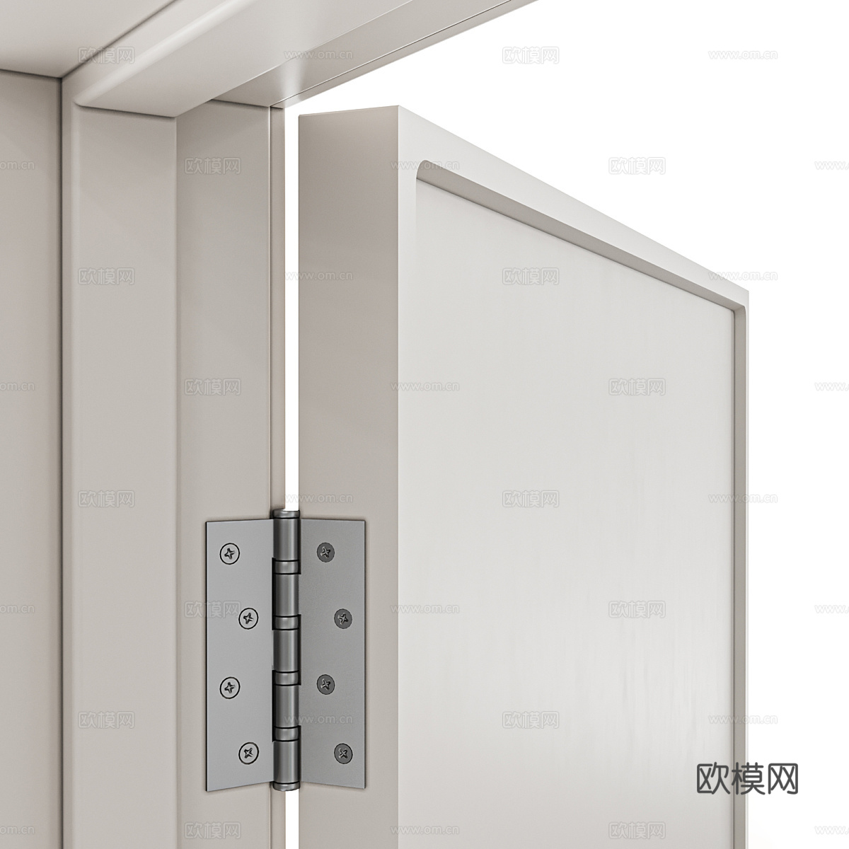 现代极简室内单开门3d模型
