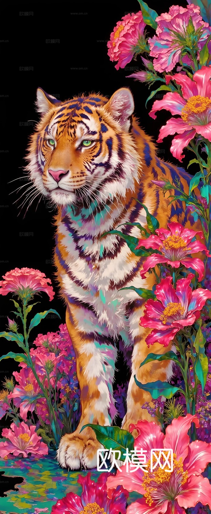 艺术动物挂画