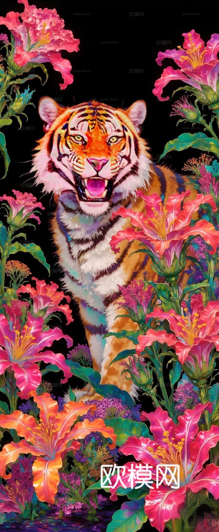 艺术动物挂画