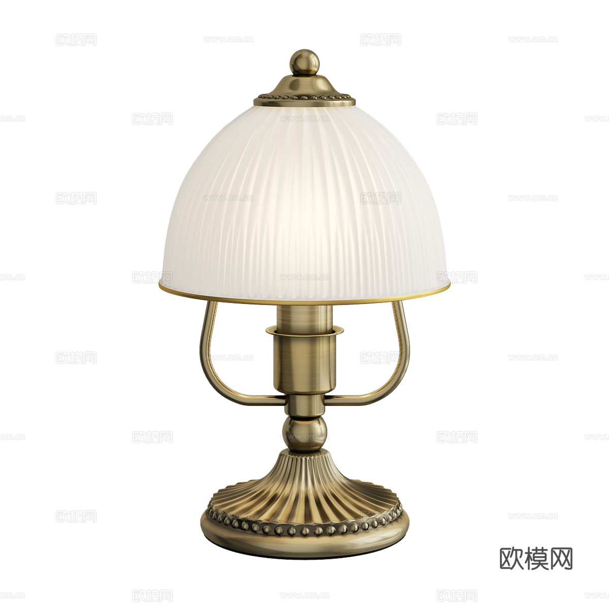 美式简约台灯 台灯 简约台灯 装饰台灯 灯3d模型