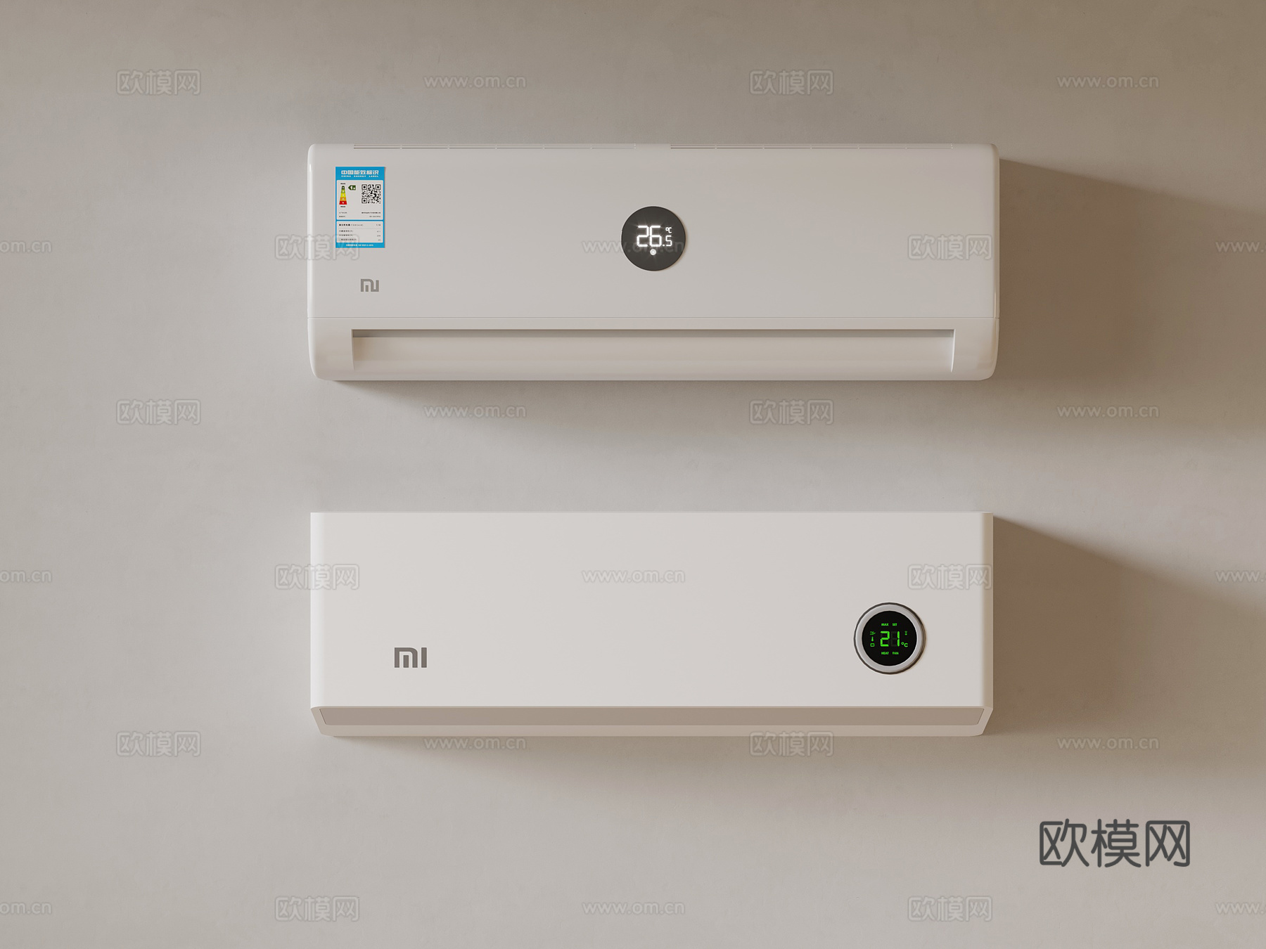 021现代空调 壁挂式空调3d模型