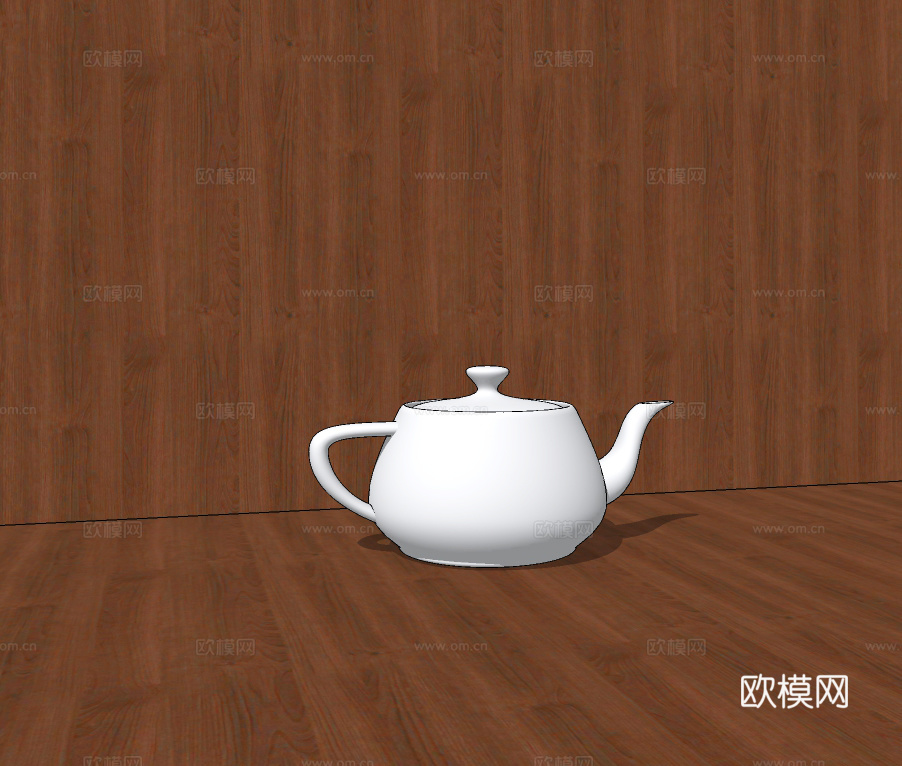 现代小茶壶su模型下载