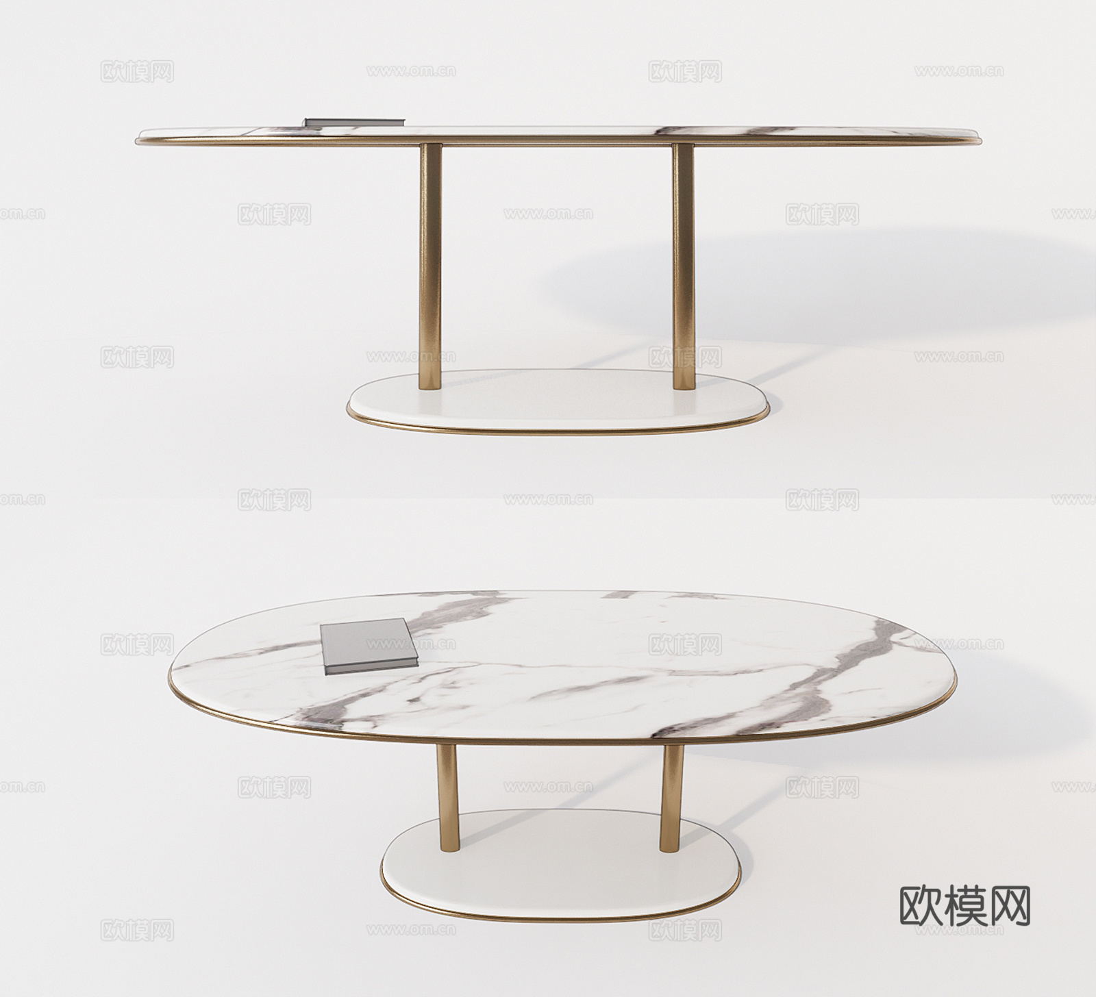 现代轻奢餐桌su模型下载