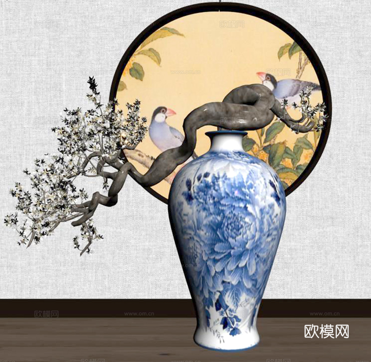 盆栽盆景su模型