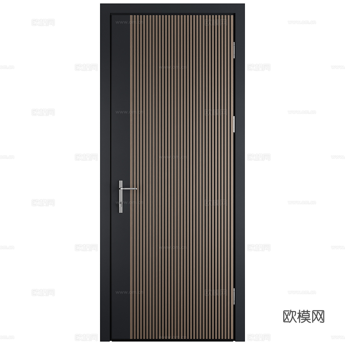 现代意式入户门 防盗门 单开门3d模型