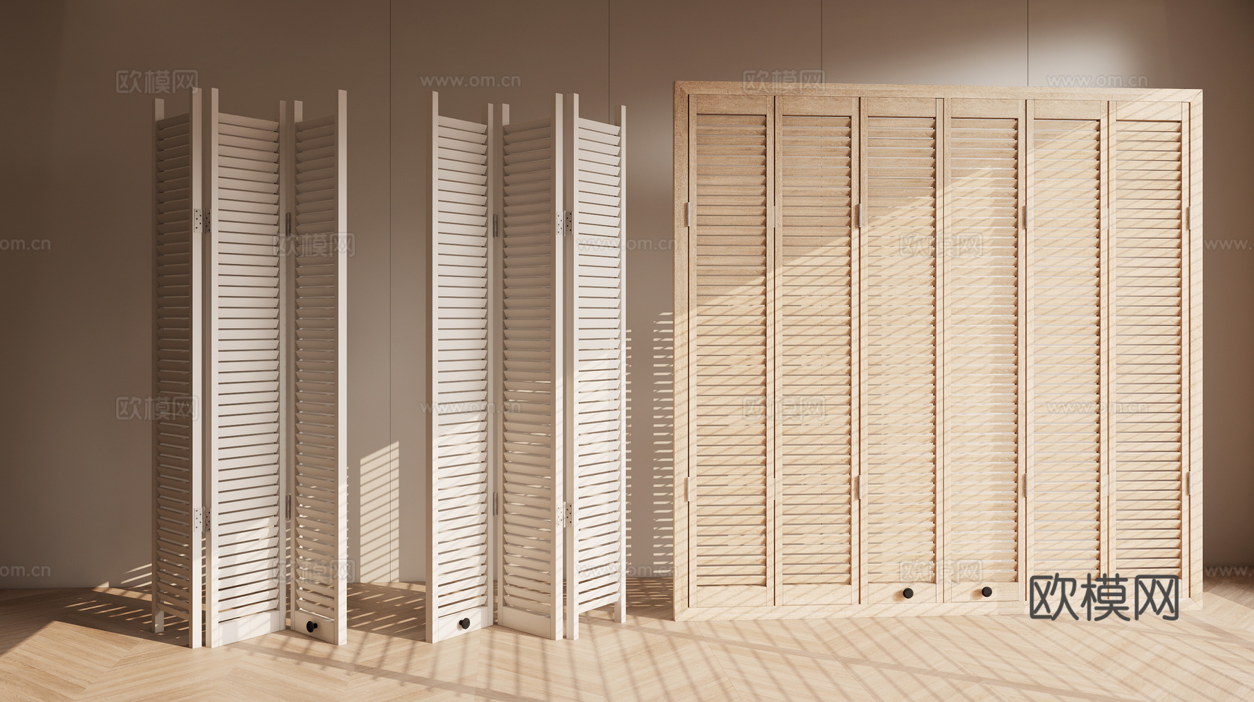 木制百叶窗 新中式百叶窗 百叶窗su模型