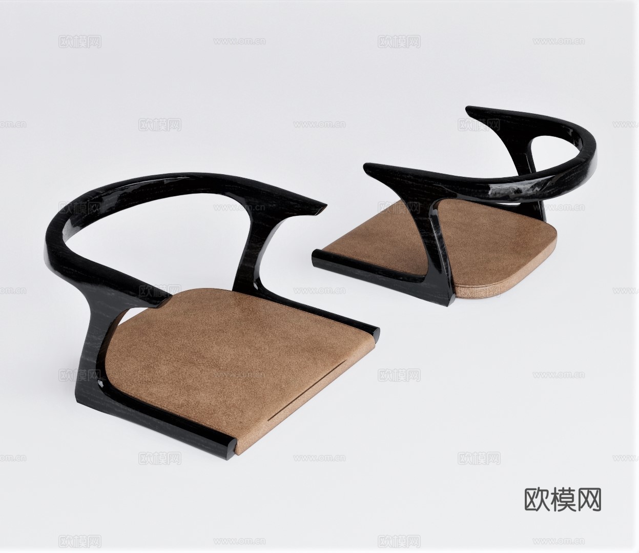 现代榻榻米单椅su模型下载