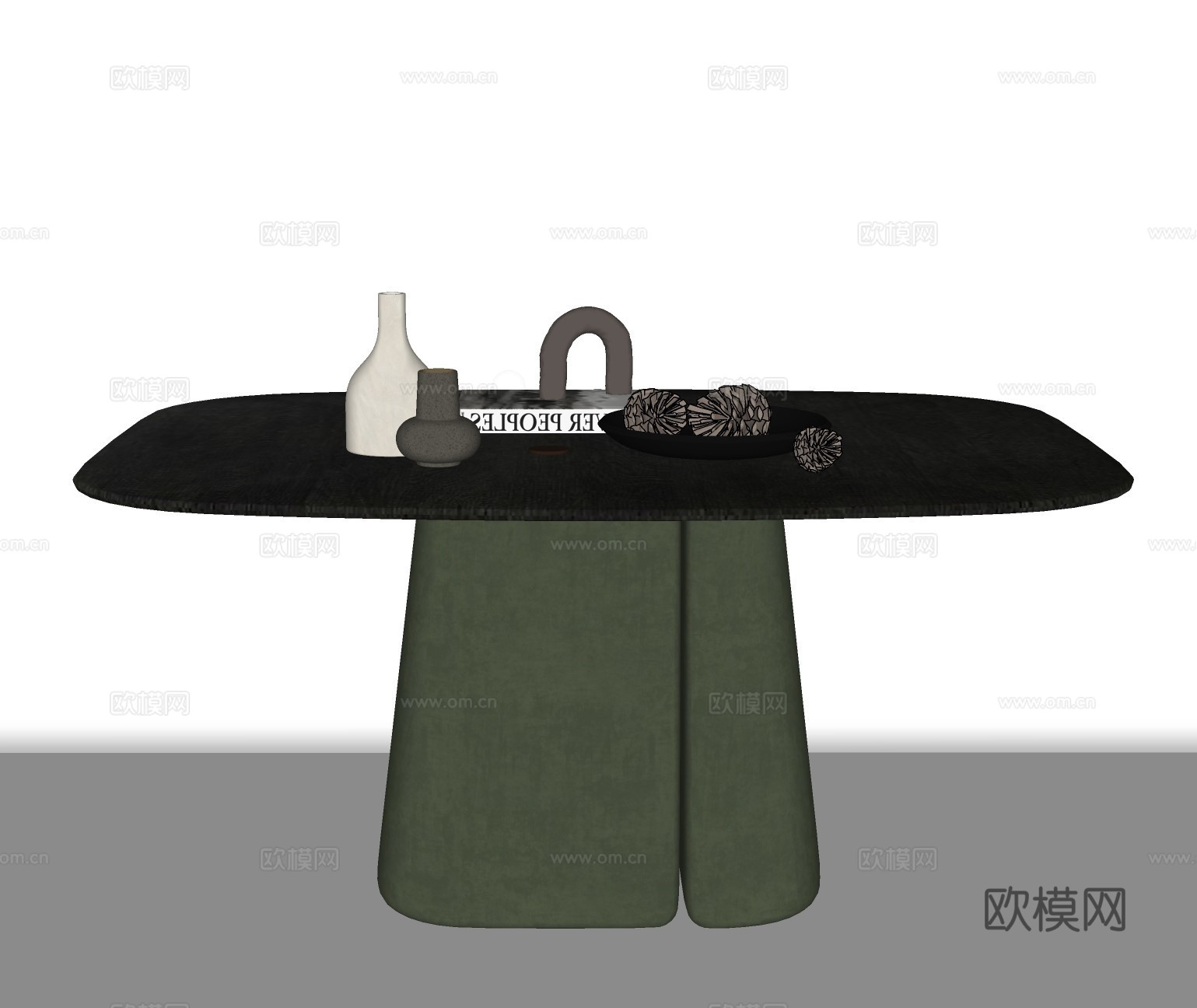 现代轻奢餐桌su模型下载