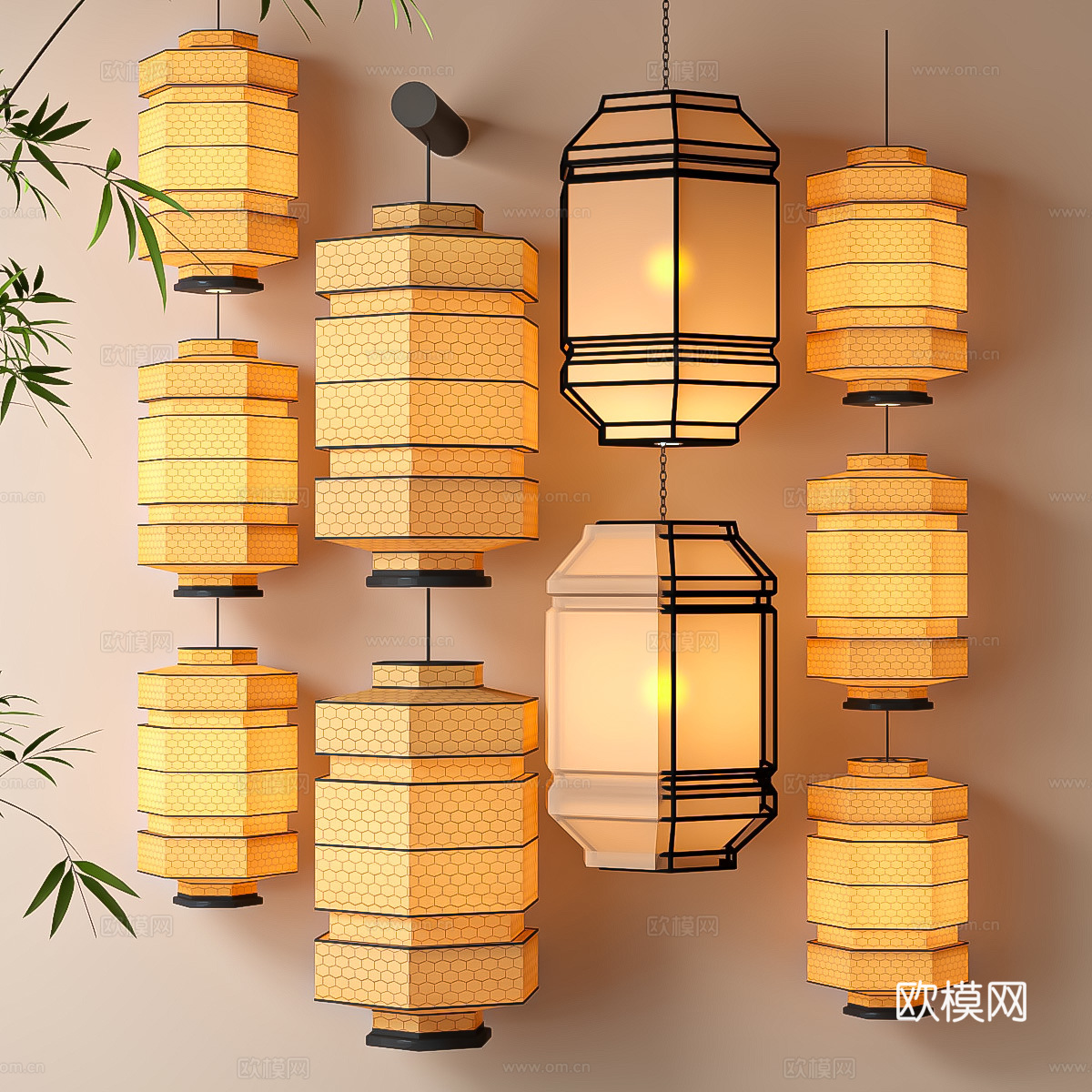灯笼su模型