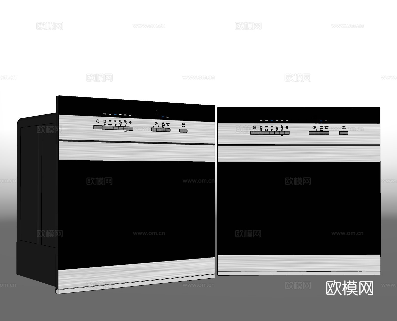 现代烤箱烤炉su模型下载