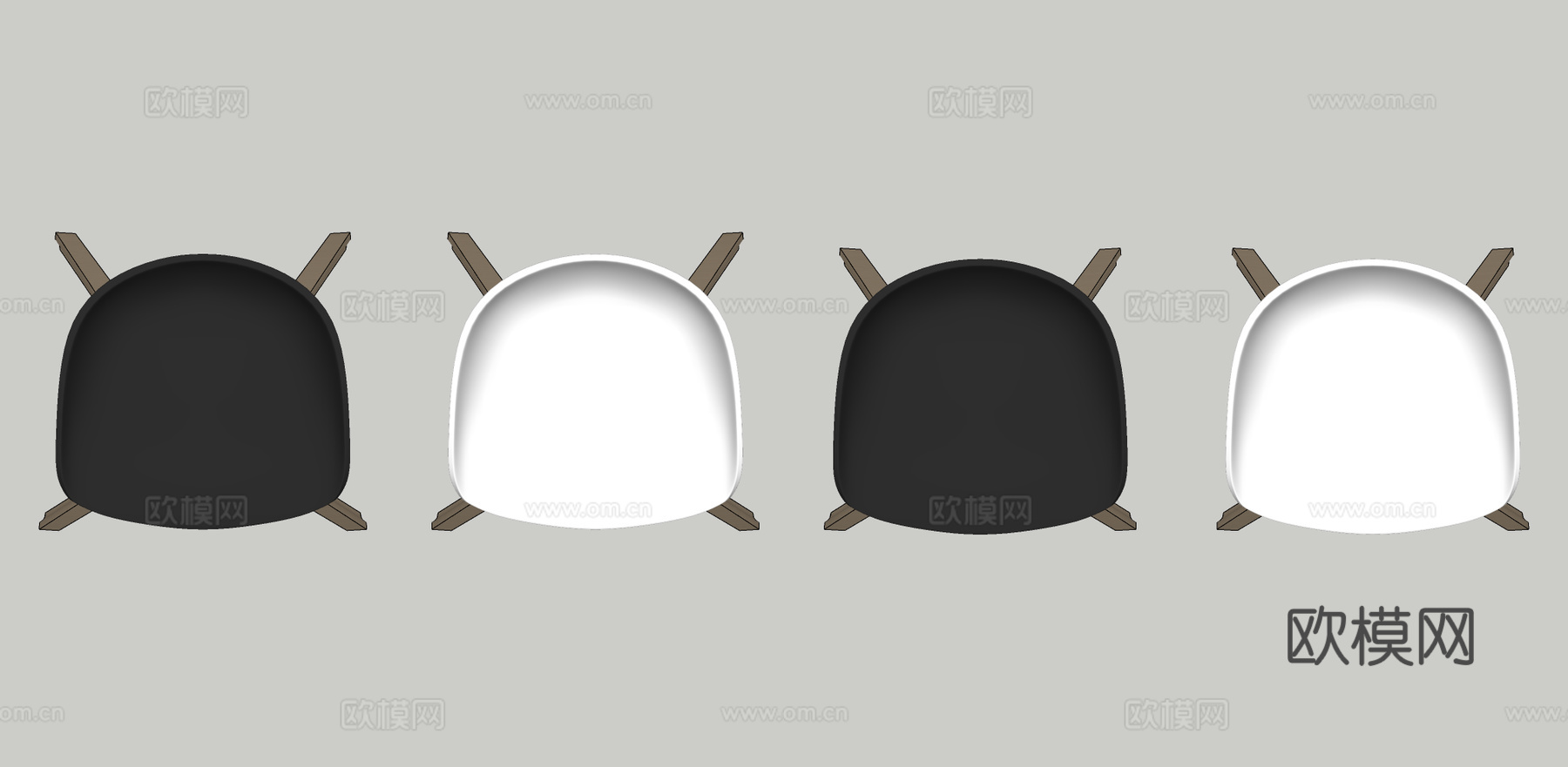 现代吧凳吧椅su模型下载