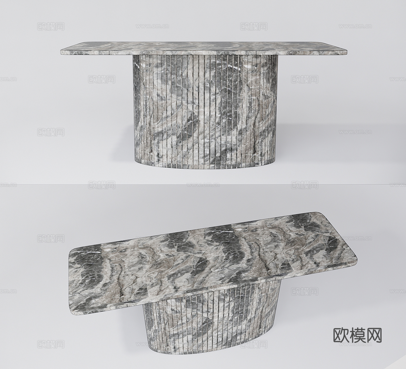 现代轻奢茶几su模型下载