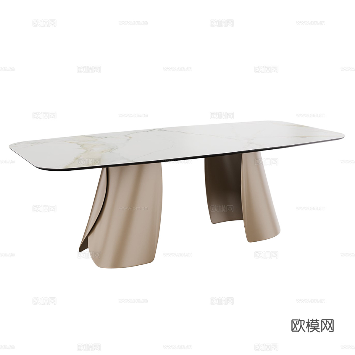 北欧简约餐桌 餐桌 简约餐桌 方形餐桌 桌子3d模型