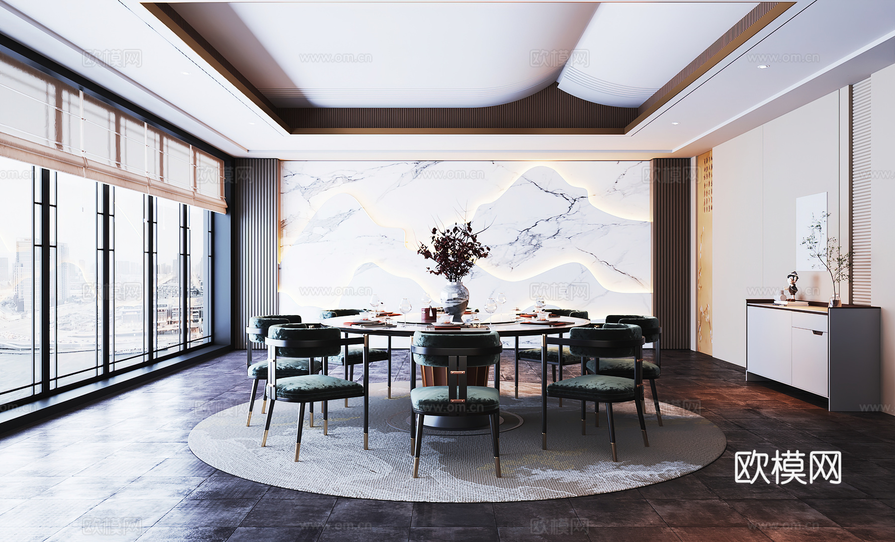 包厢 包间 餐厅包厢 餐饮包间 餐饮包房3d模型