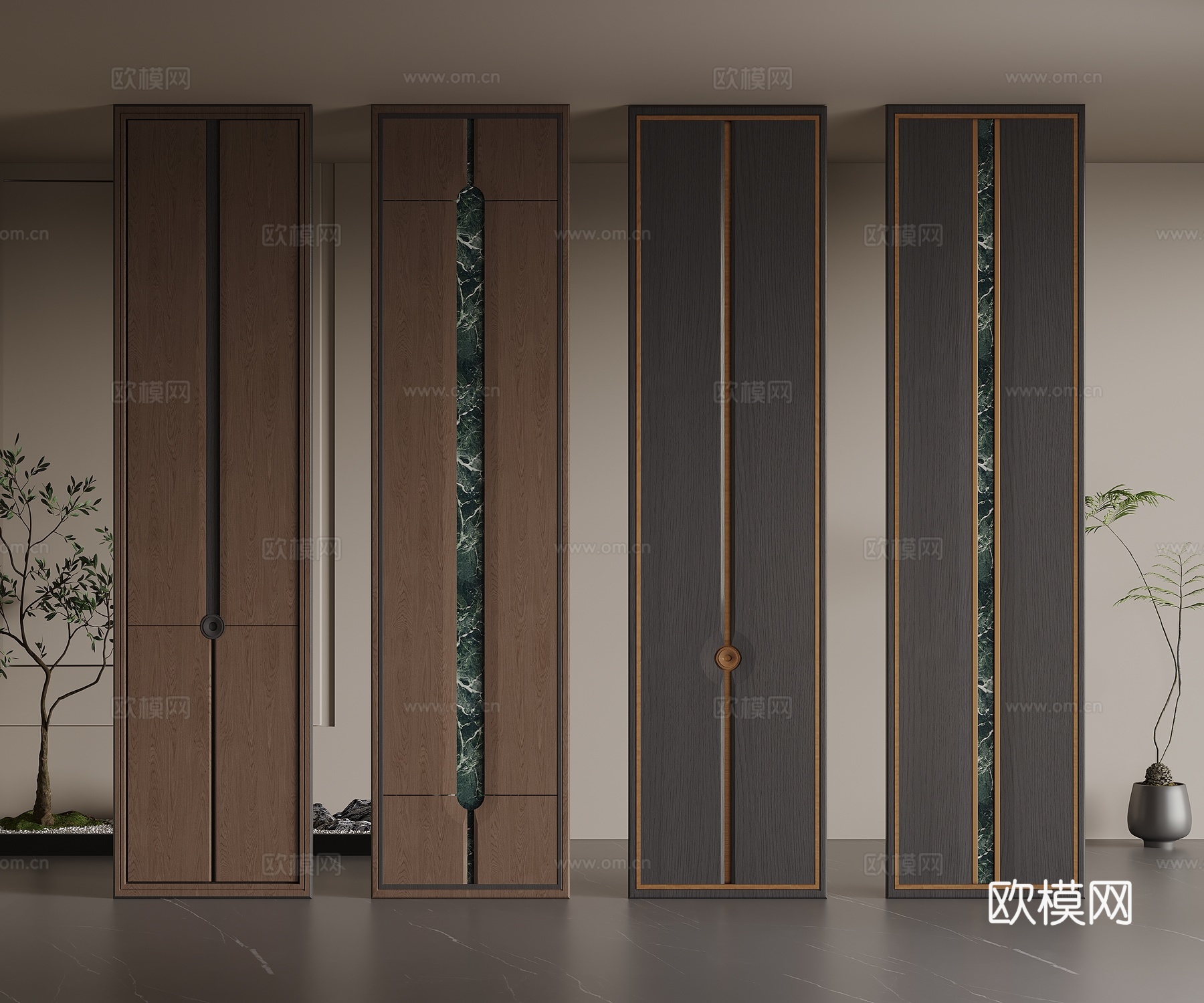 中古 意式 装饰柱 柱子 建筑柱子 造型柱子 异形柱子su模型