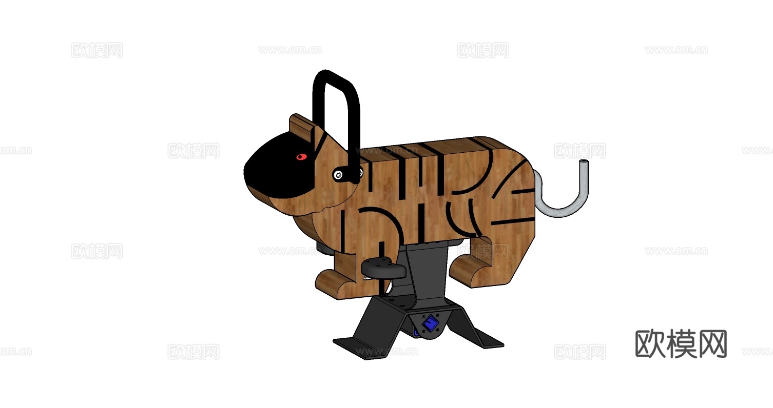 现代木虎摇摇乐su模型下载