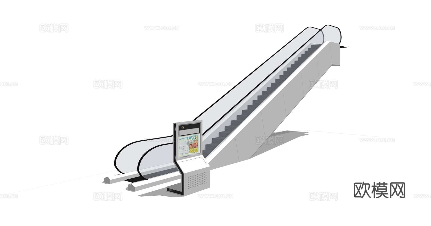 现代扶梯电梯su模型下载