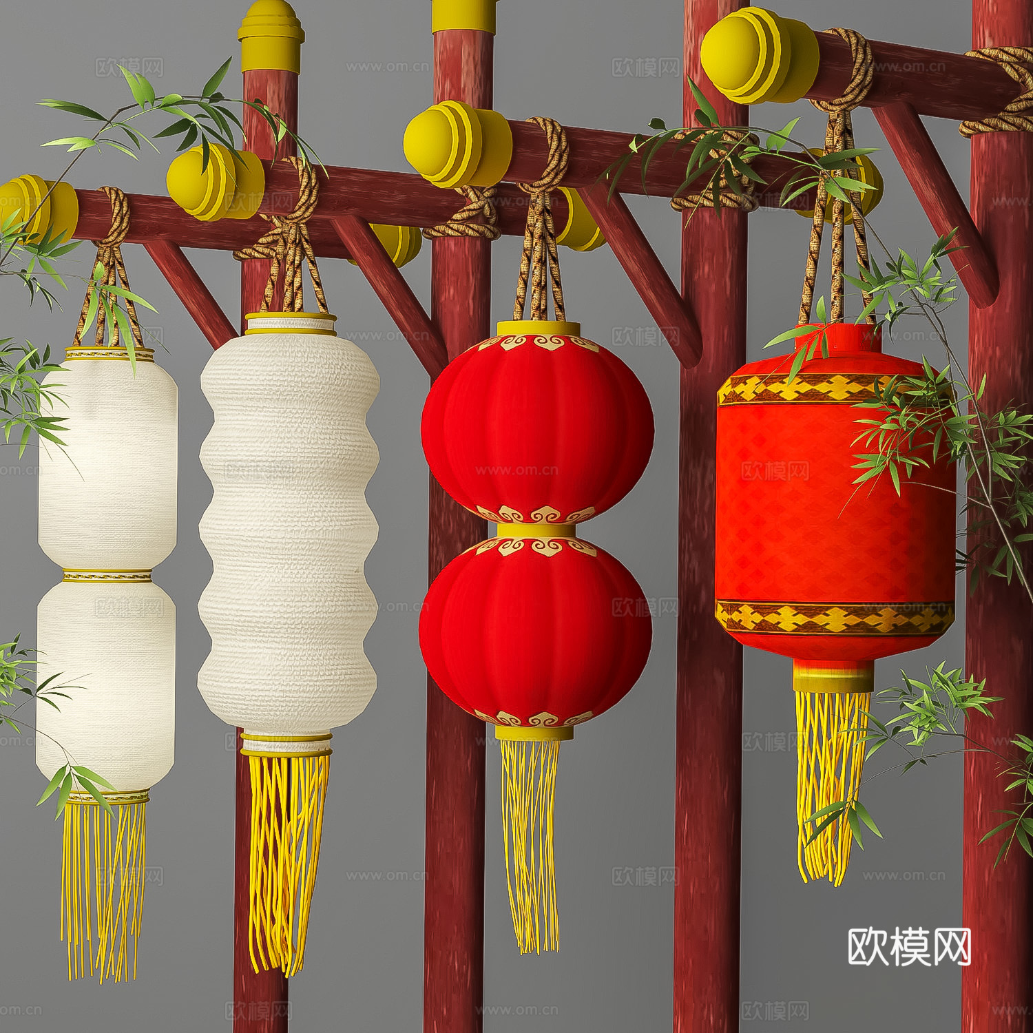 灯笼su模型