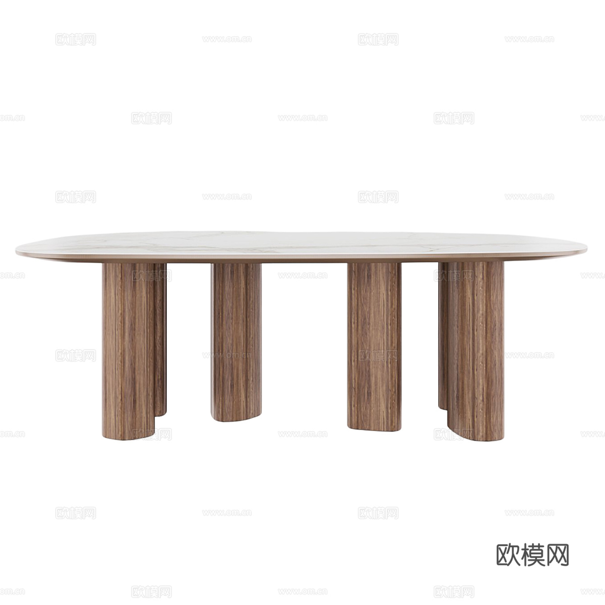 北欧简约餐桌 餐桌 简约餐桌 木质餐桌3d模型