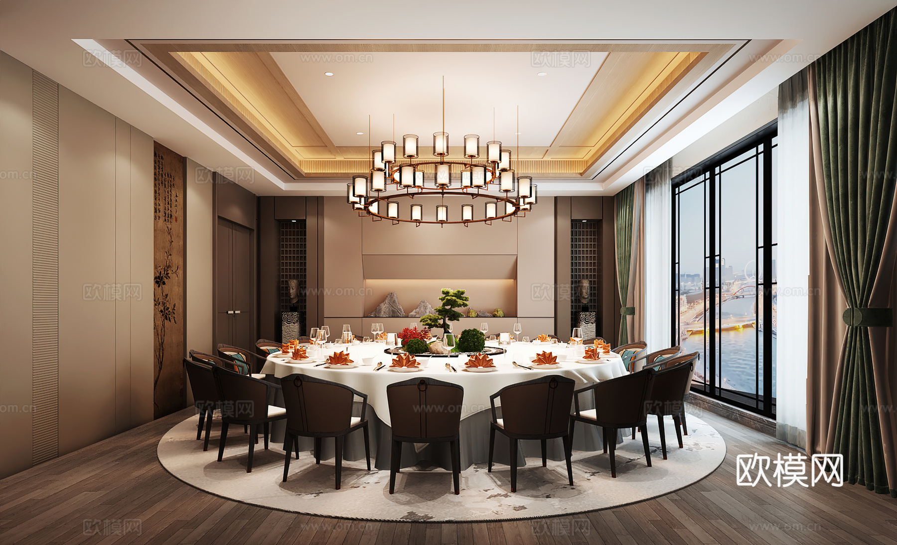 包厢 包间 餐厅包厢 餐饮包间 餐饮包房3d模型