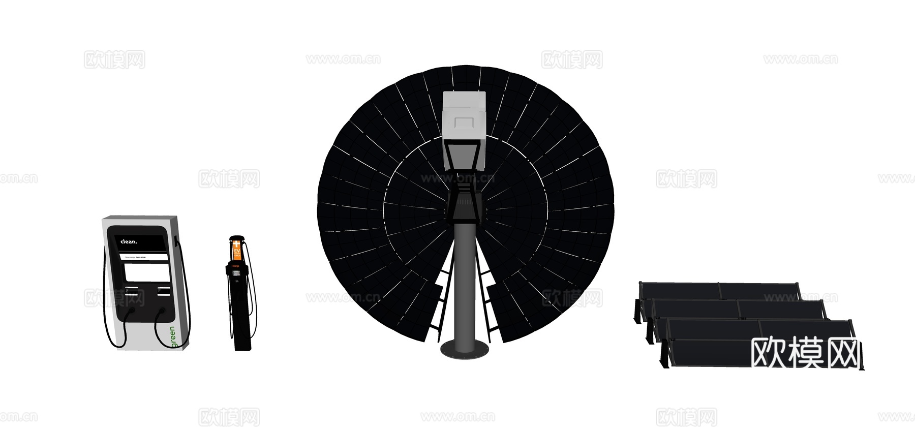现代卫星天线su模型下载