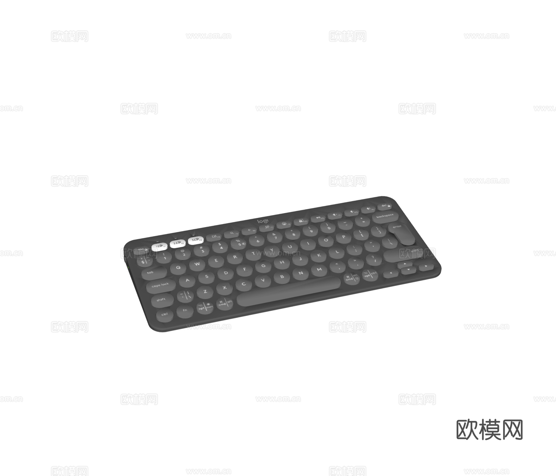 Logitech 罗技 Pebble Keys 2 K380su模型