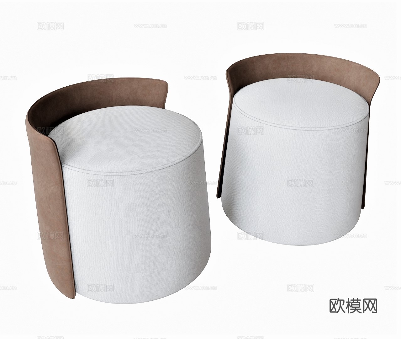 现代凳子矮凳su模型下载