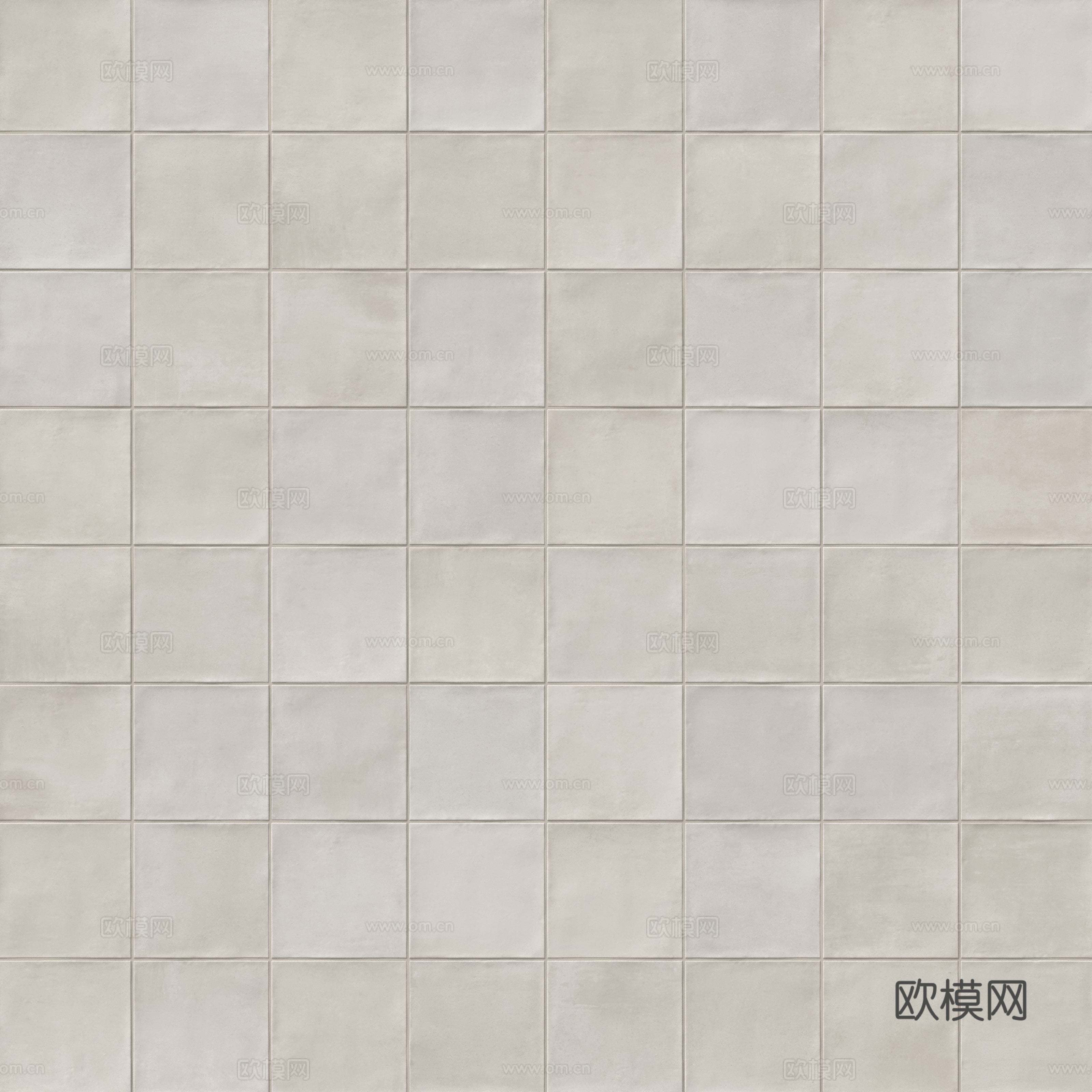 石灰石质感方格瓷砖象牙白