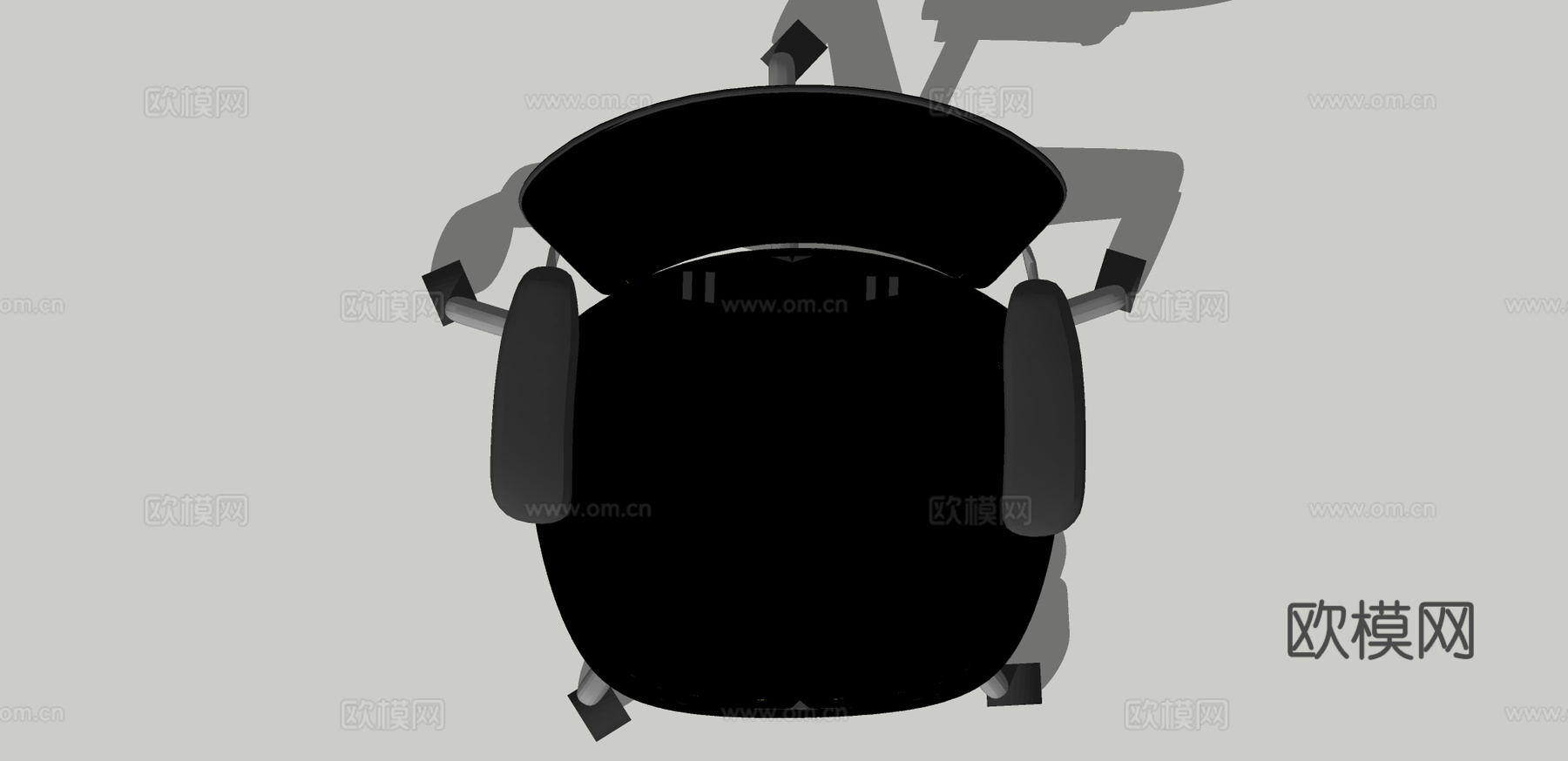 现代办公椅职员椅su模型下载