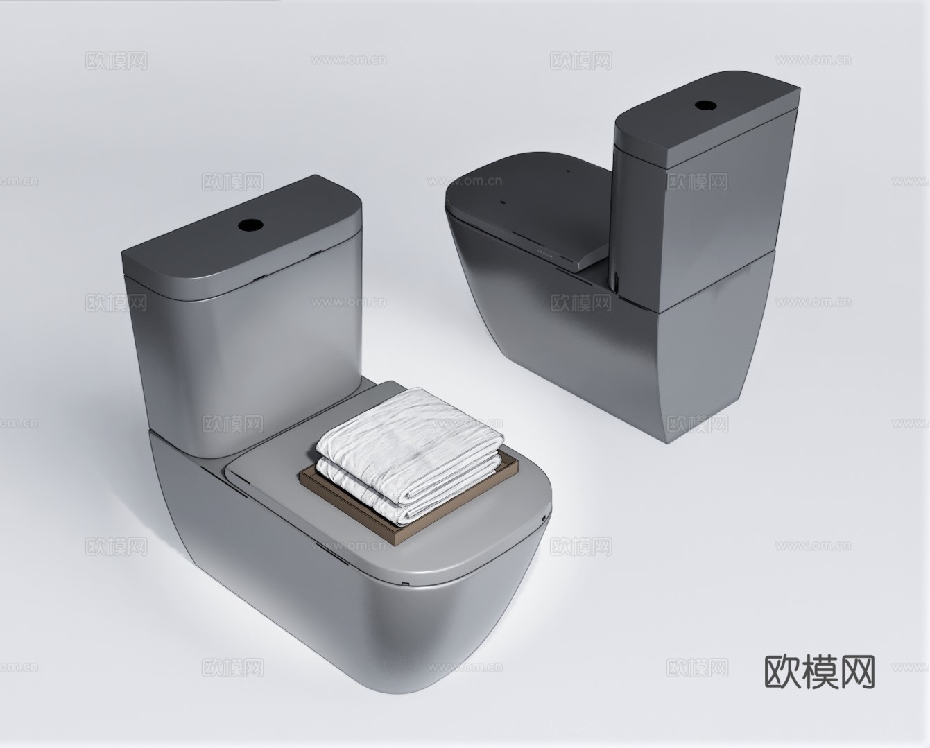 现代抽水马桶su模型下载下载（渲染图1）