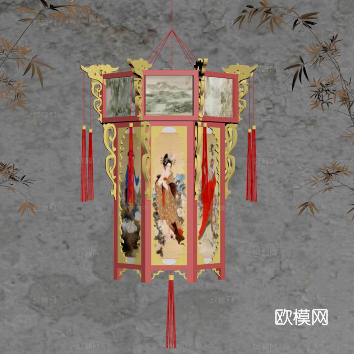 灯笼su模型