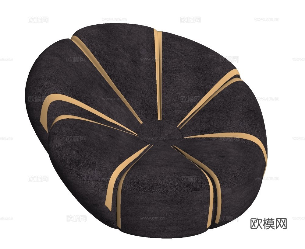 现代懒人沙发su模型下载