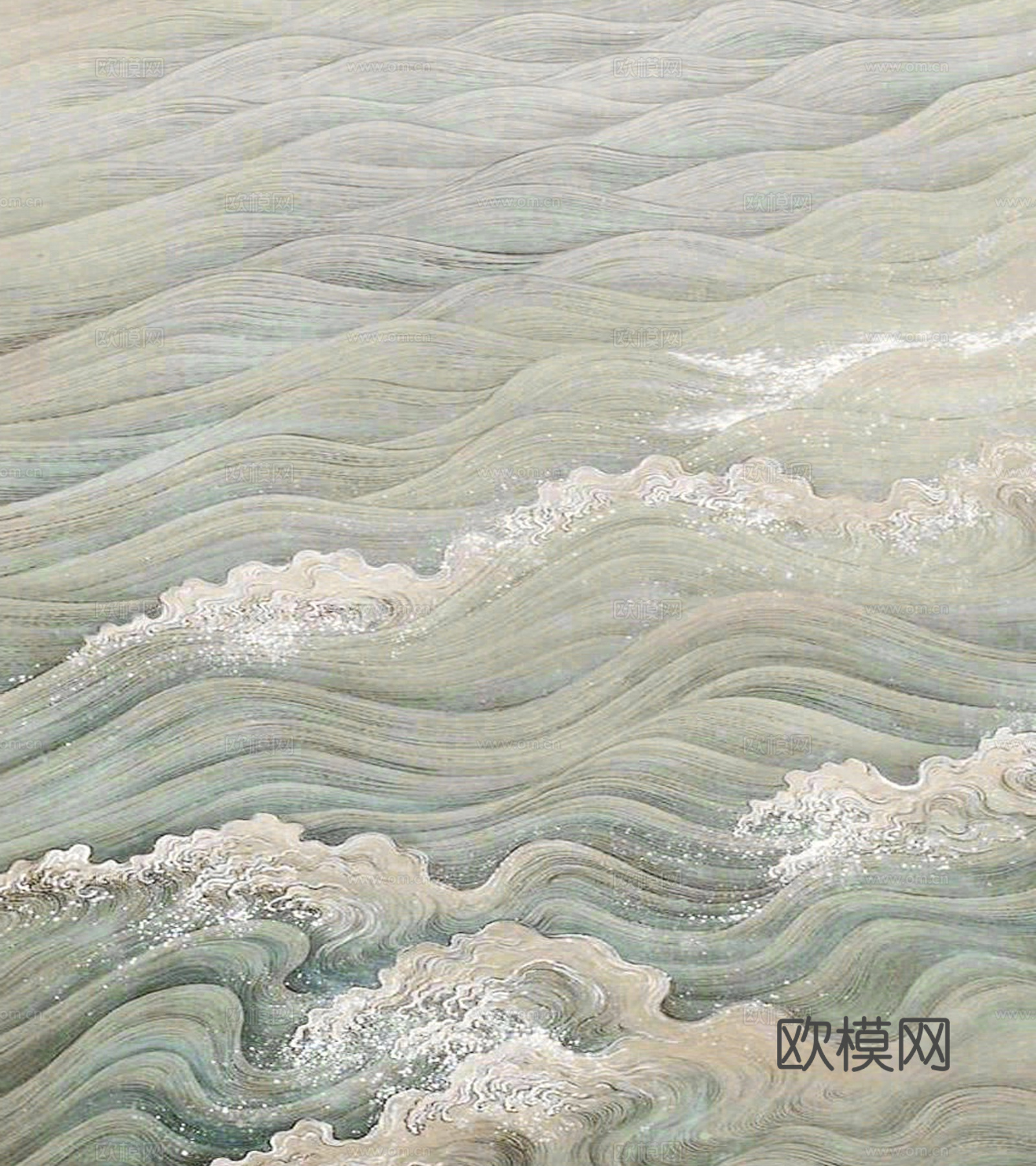 波浪挂画