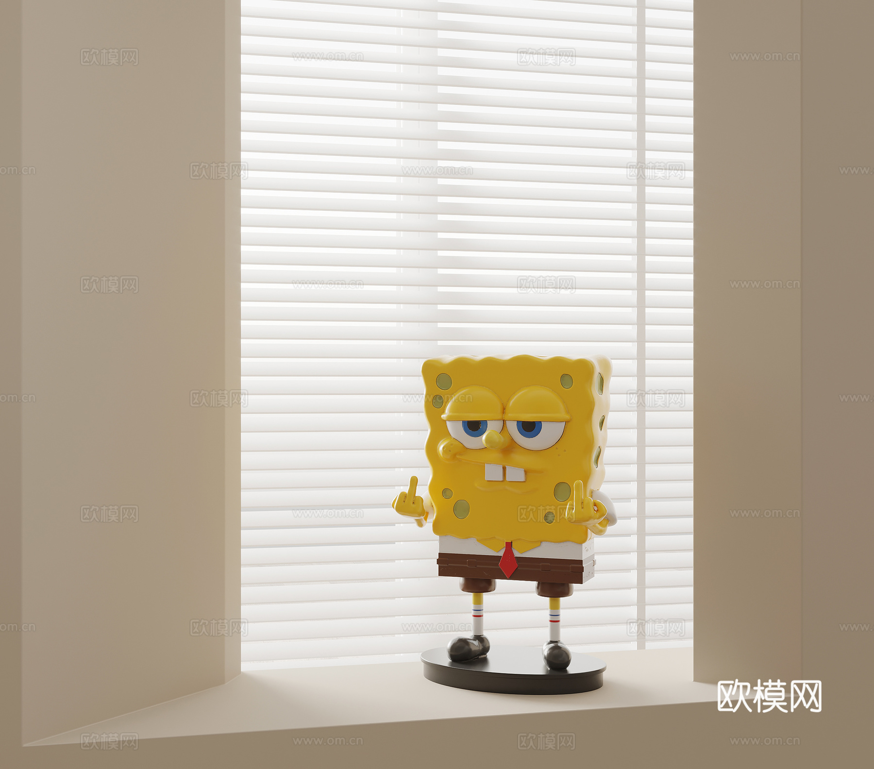019现代海绵宝宝手办3d模型