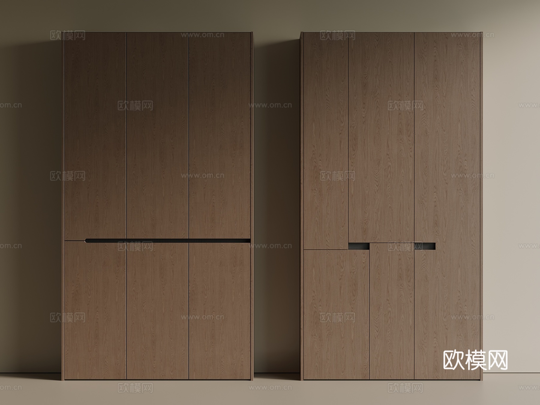 中古 新中式 阳台柜 置物柜 储物柜3d模型
