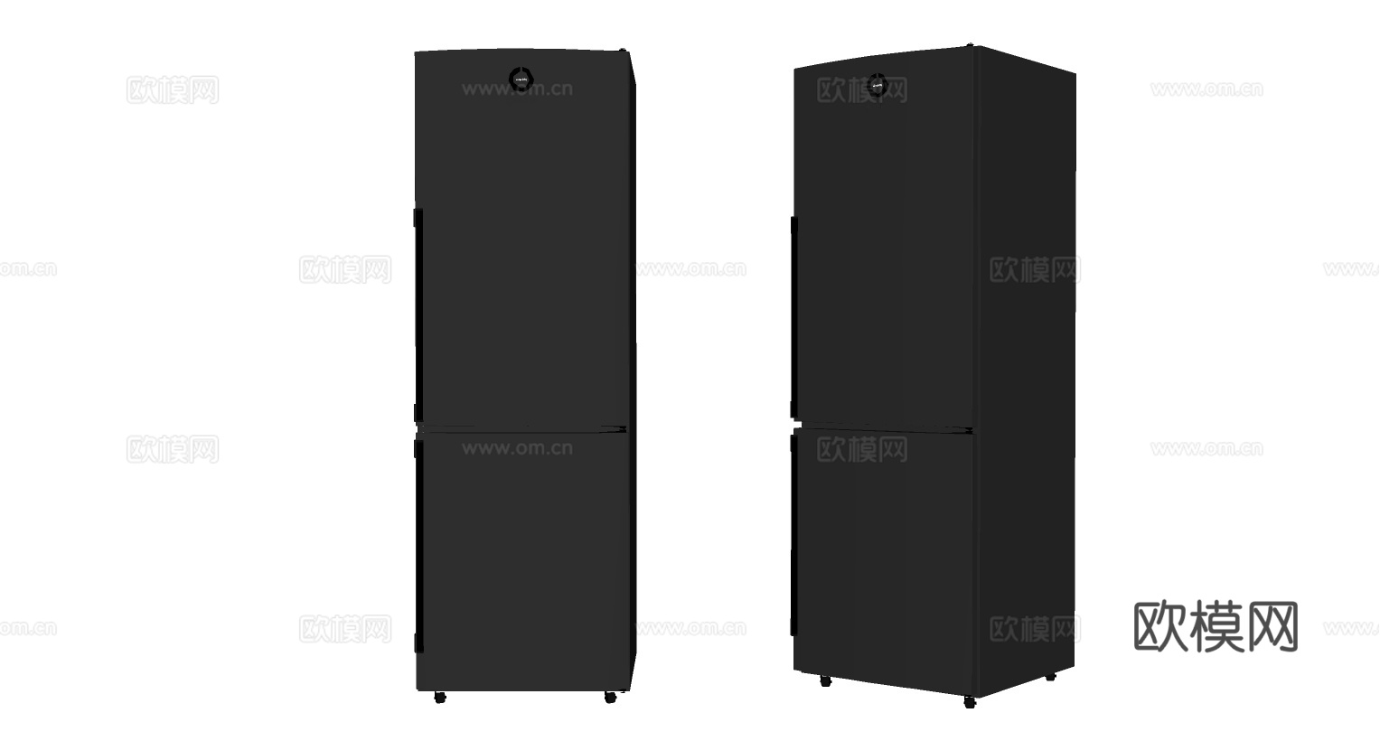 现代冰柜冰箱su模型下载
