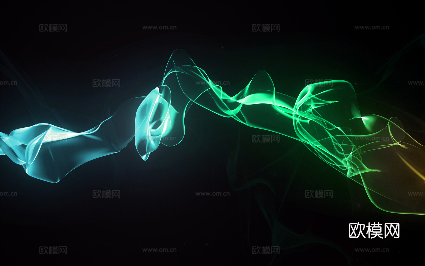 彩色抽象烟雾背景 LED科技屏幕背景贴图