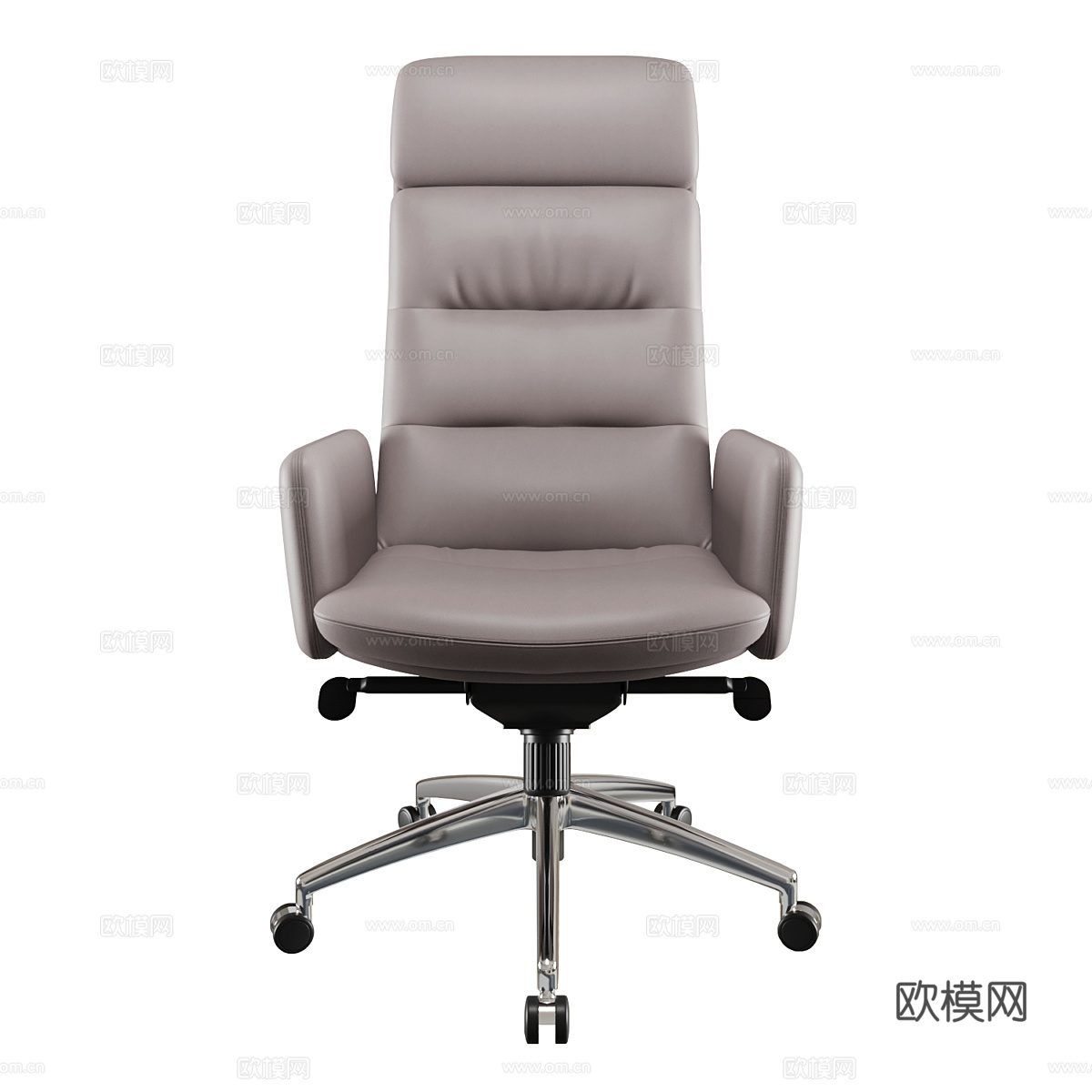 现代意式皮革办公椅3d模型