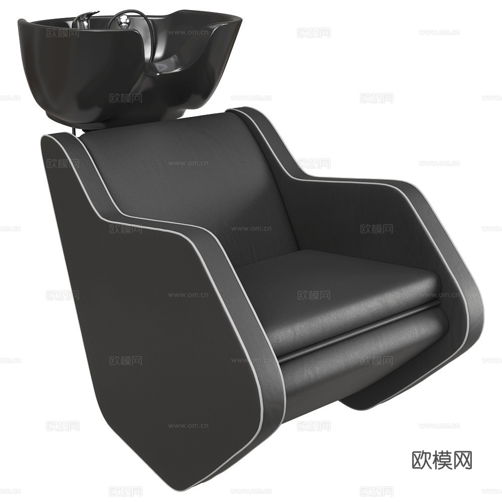 Nelson 现代洗头椅 发廊洗头椅 躺椅 洗发椅 发廊设备3d模型
