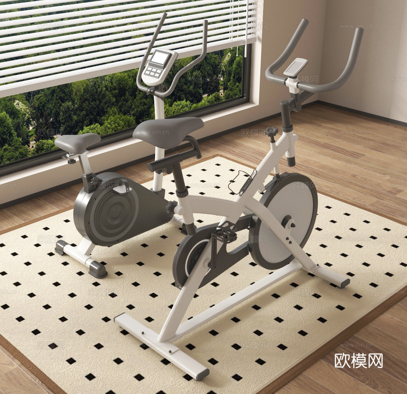 运动器材 健身器材3d模型