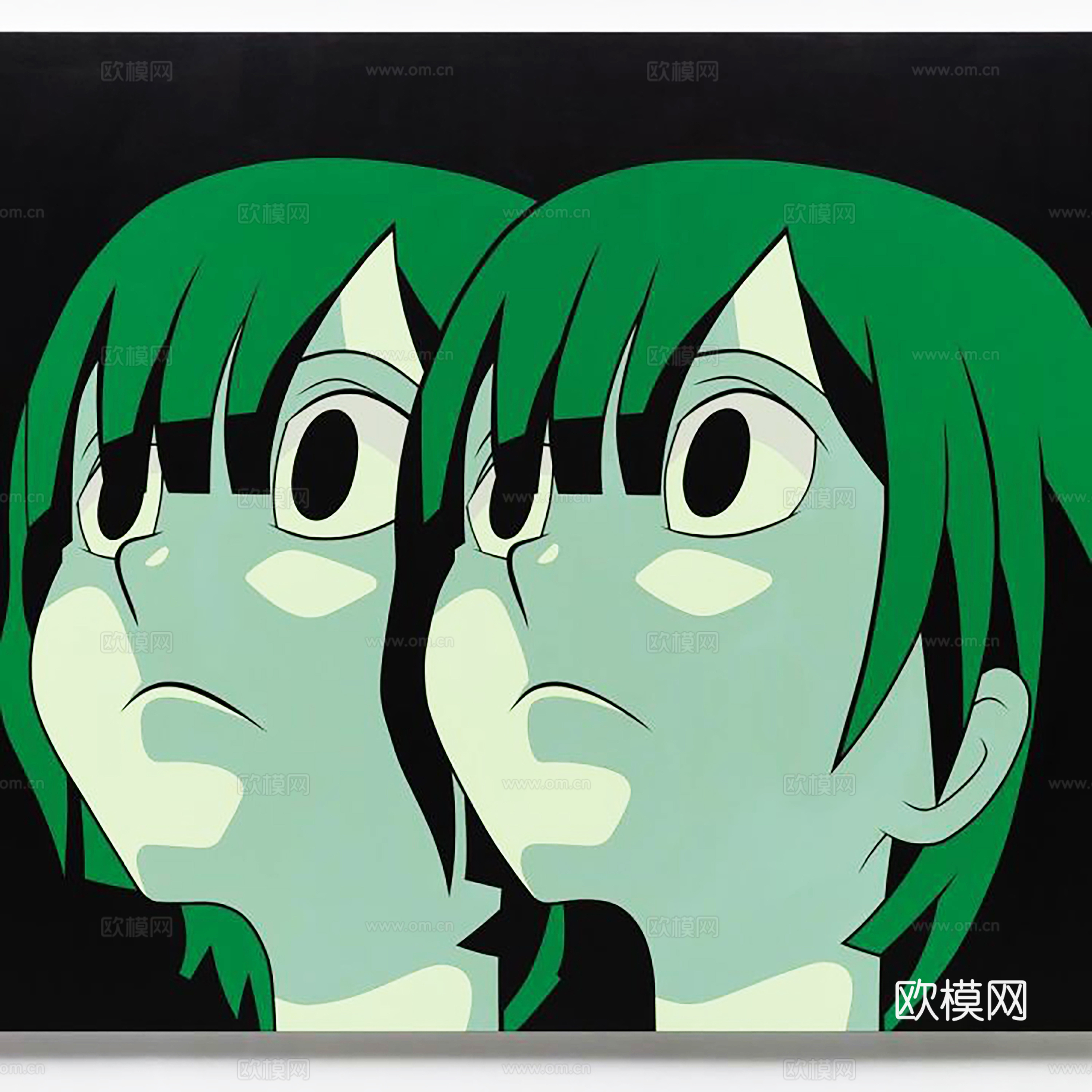 现代卡通挂画  人物挂画 装饰画