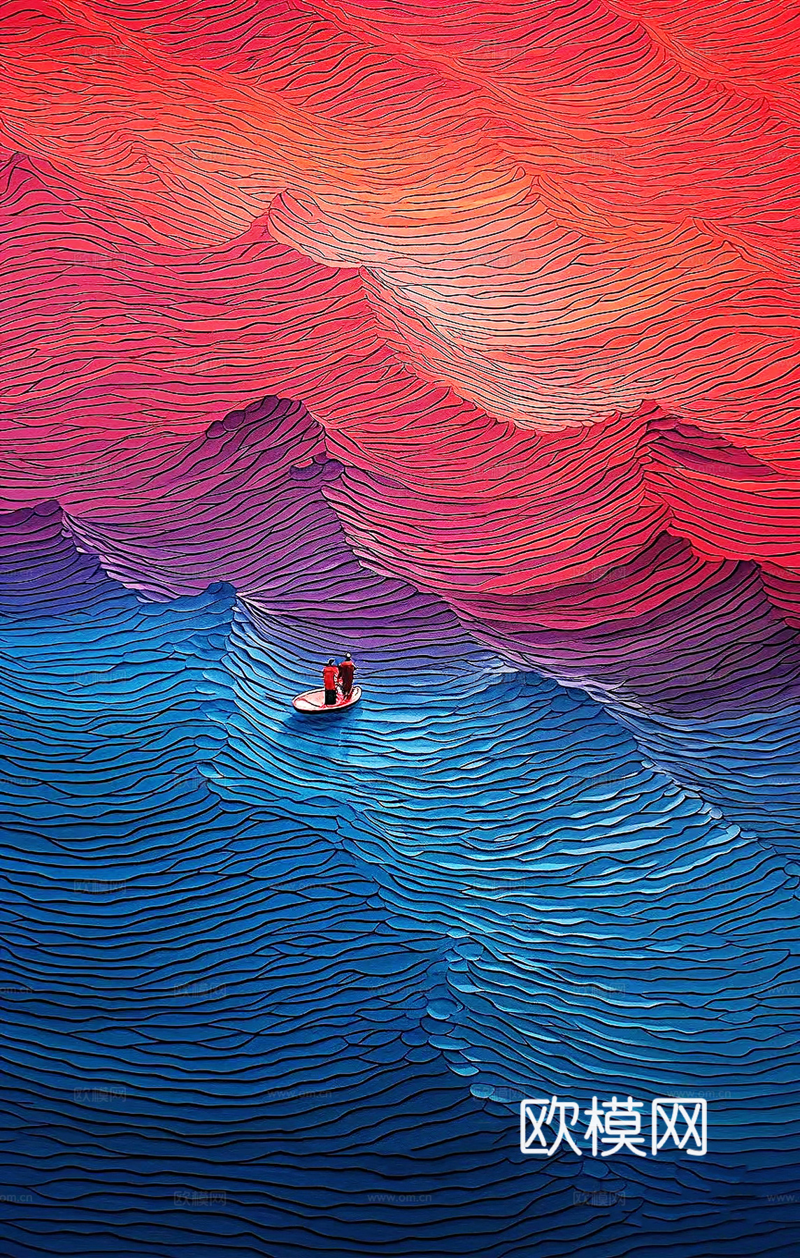 现代装饰画  简约挂画  油画