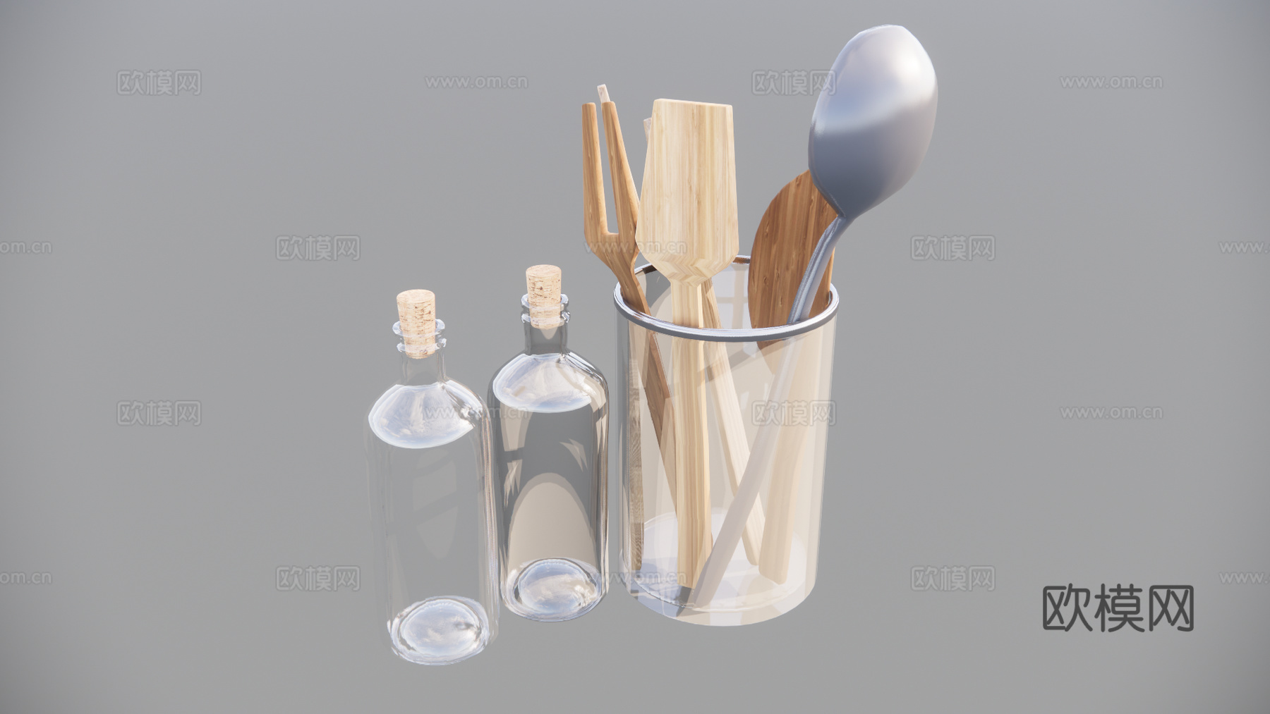 现代厨具厨房用品su模型下载