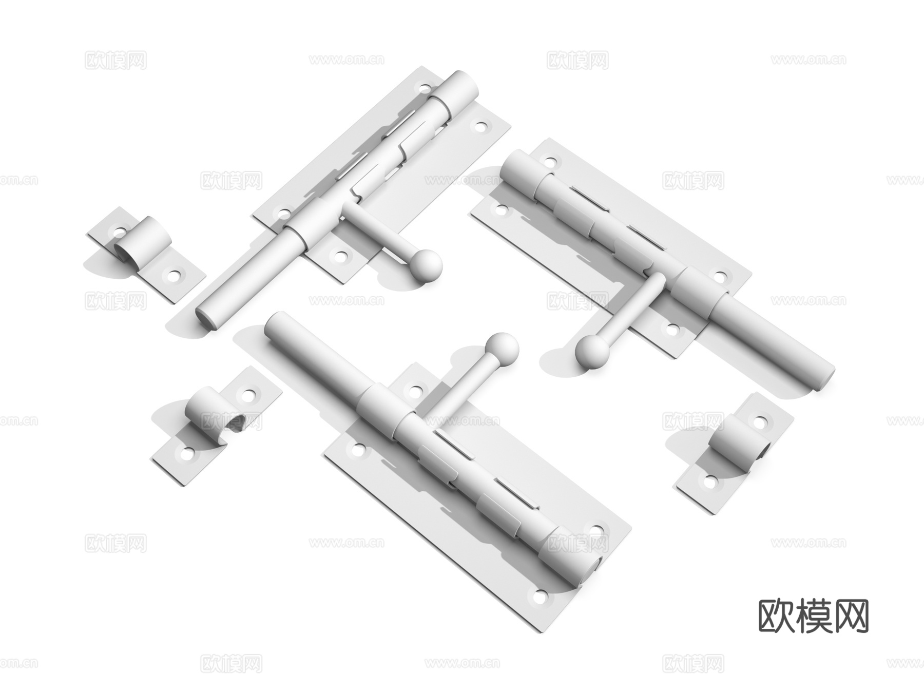 插销 插销锁 锁3d模型