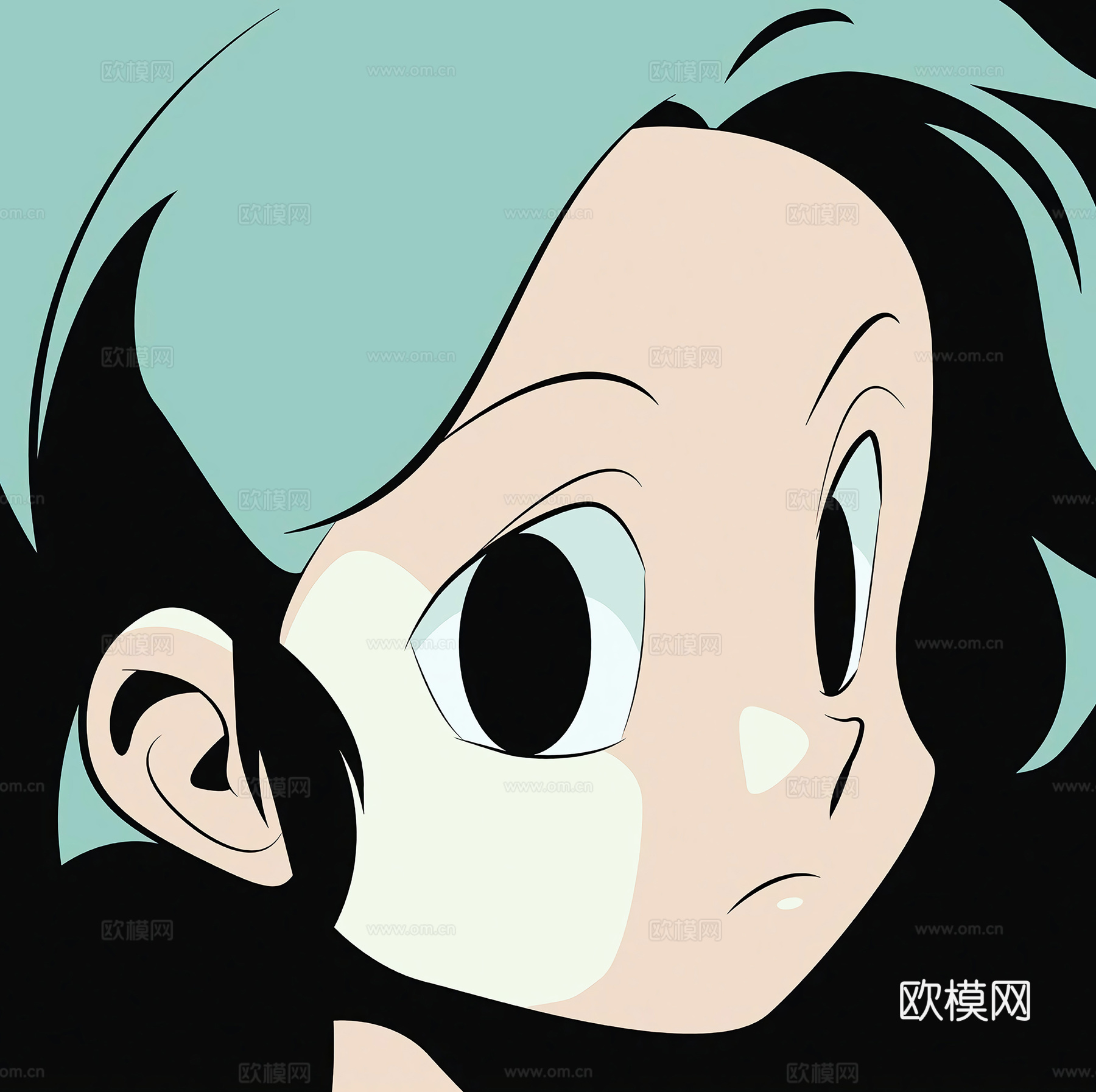 现代卡通挂画  人物挂画 装饰画