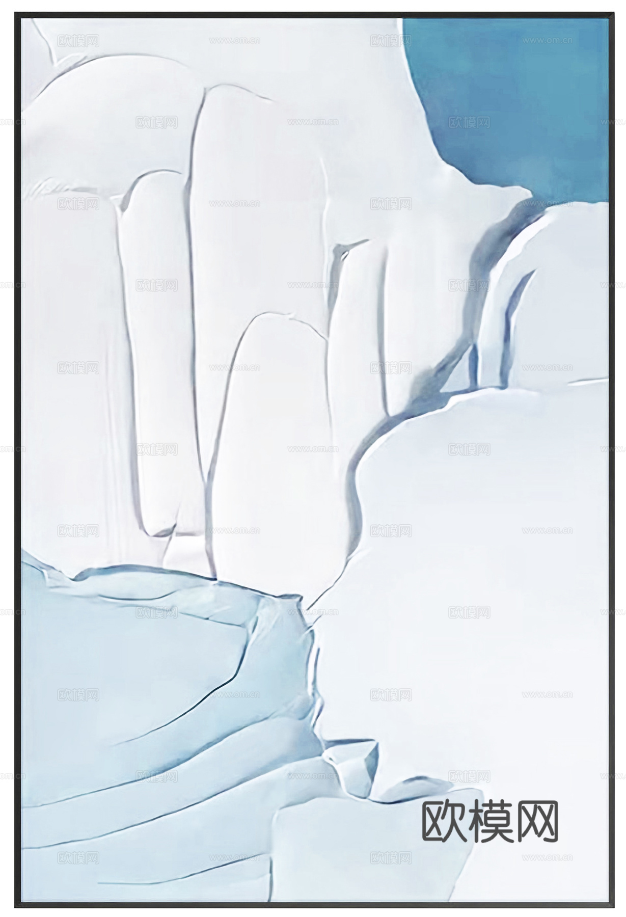 现代装饰画  简约挂画  抽象画肌理画